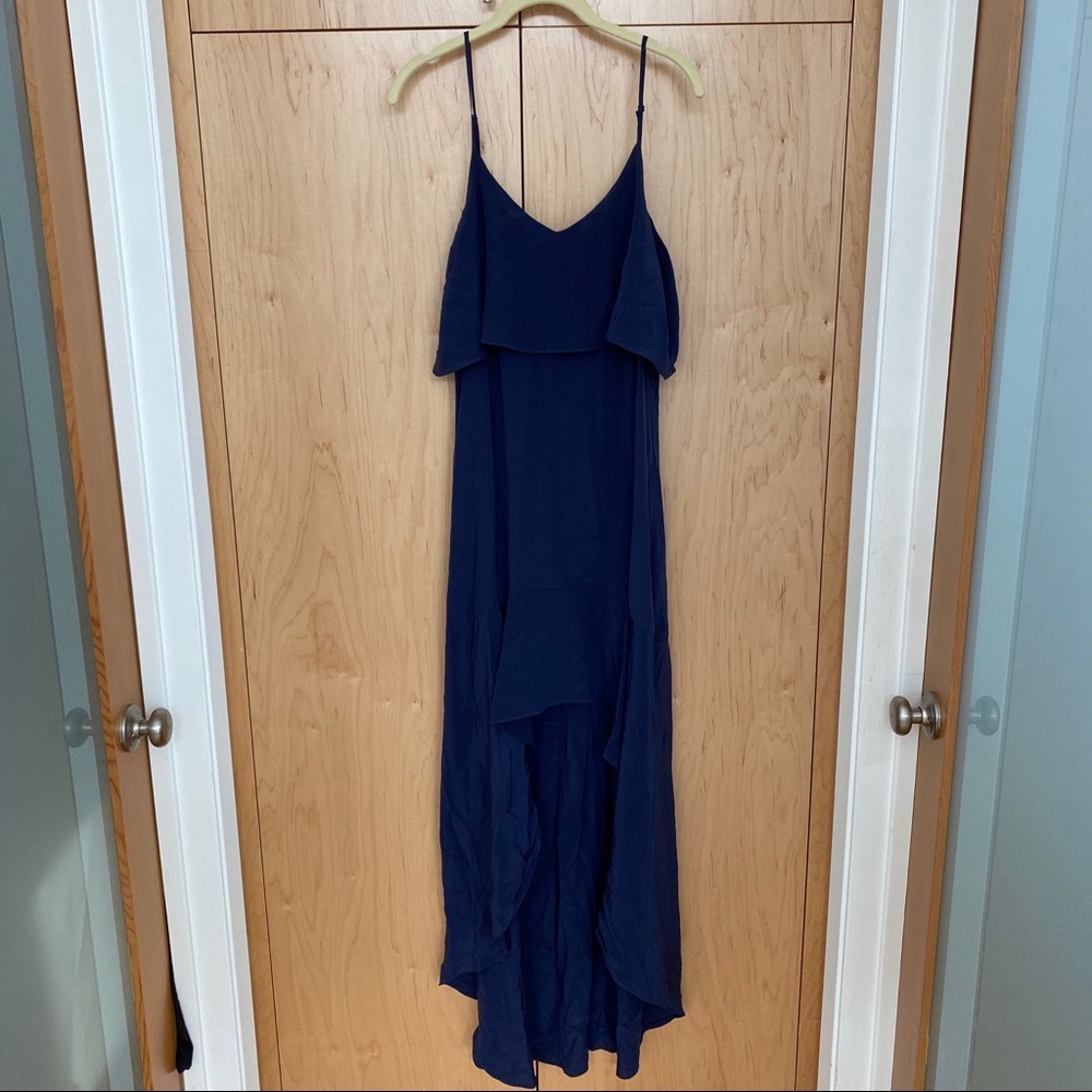 Used 100% silk blue Intermix dress.